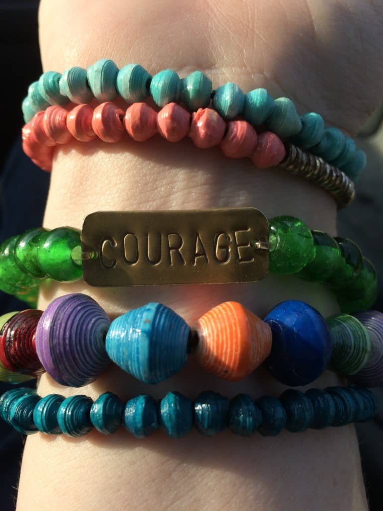 story, noonday, noonday style, courage, paper beads